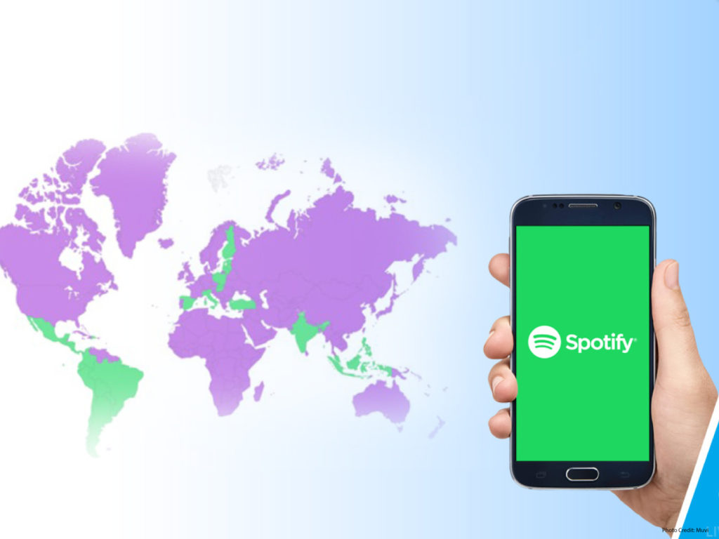 Spotify dominates the global market users in India