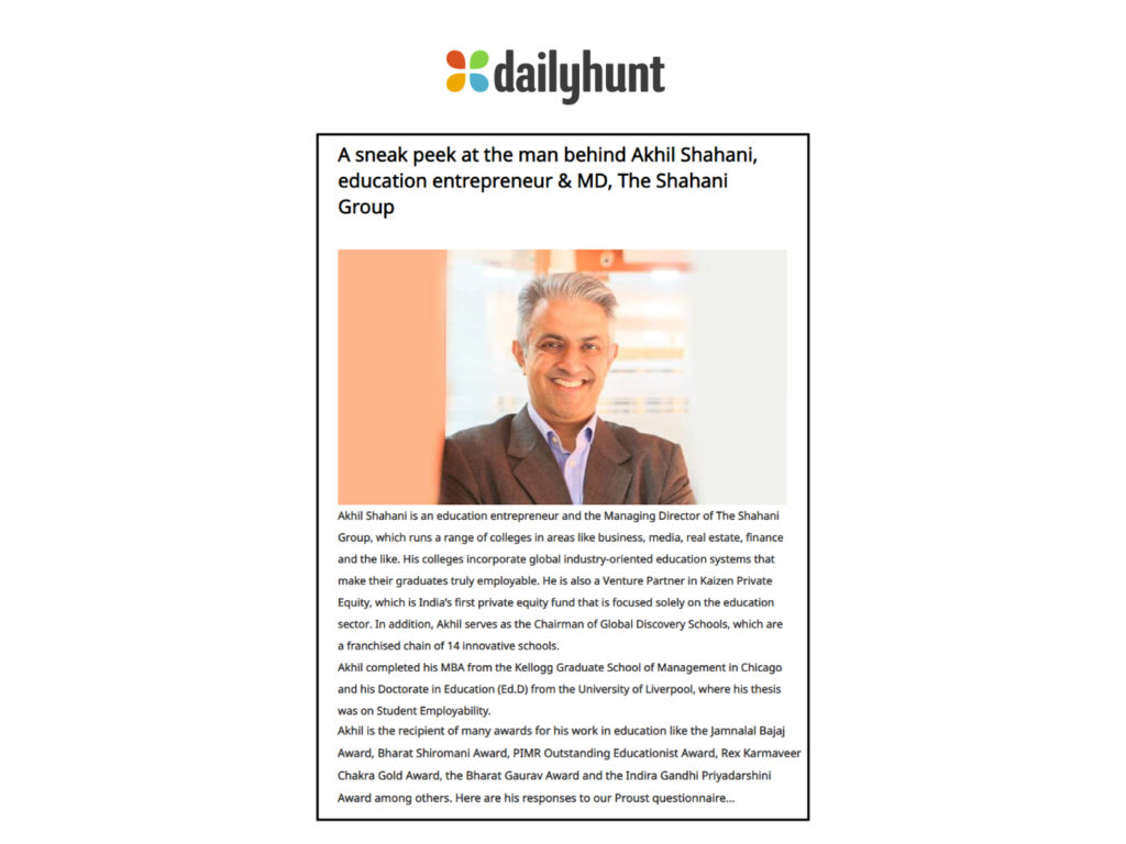 A sneak peek at the man behind Akhil Shahani, education entrepreneur & MD, The Shahani Group