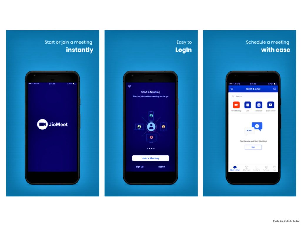 Reliance Jio launched JioMeet video conferencing app