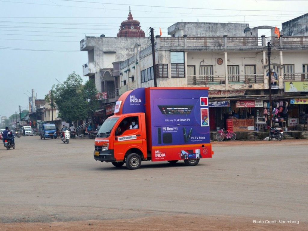 Xiaomi sells phones out in a van to expand reach in India