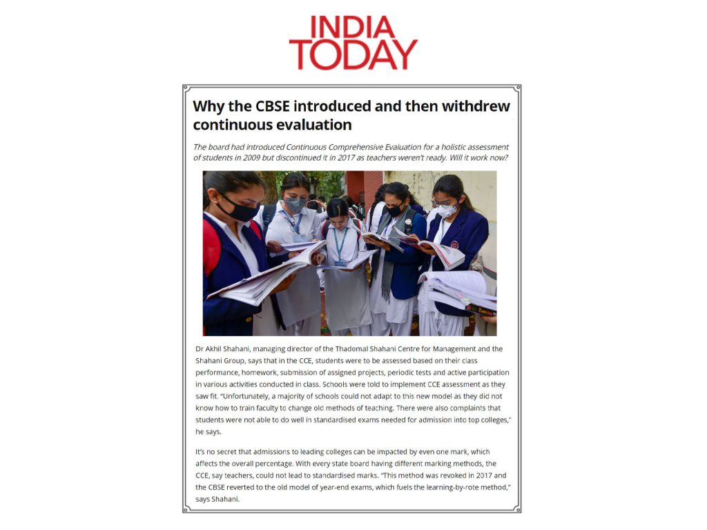 Why the CBSE introduced and then withdrew continuous evaluation