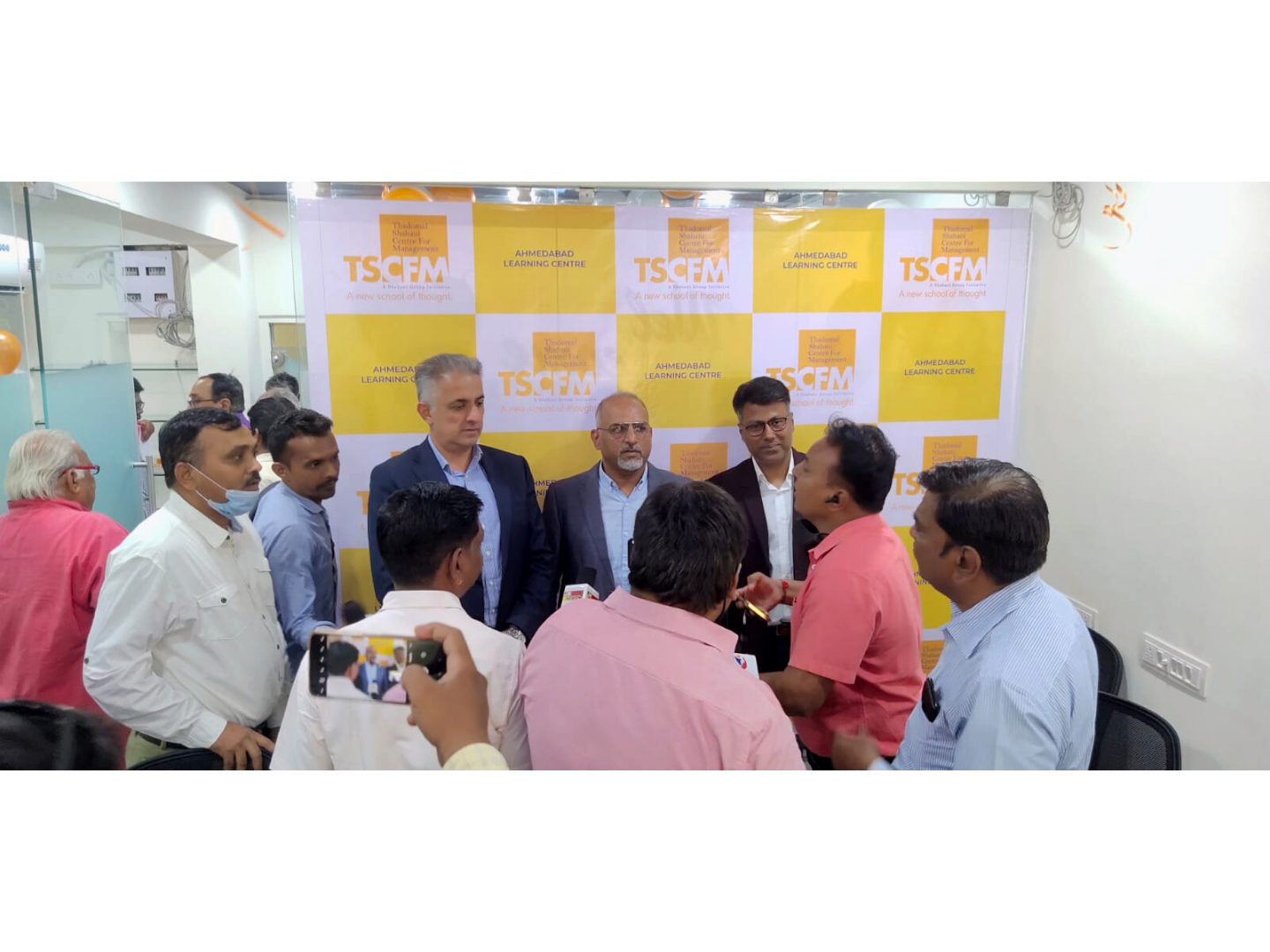 Thadomal Shahani Centre for Management's Centre launch at Ahmedabad
