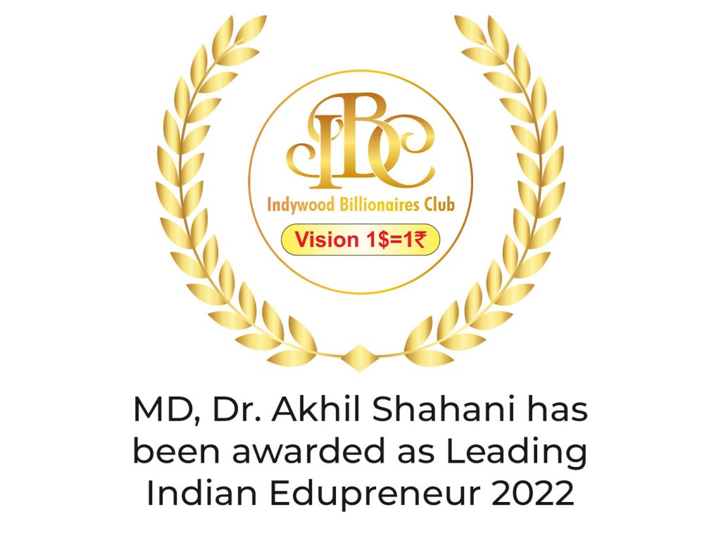 Our MD, Dr. Akhil Shahani, has been honored with the Leading Indian Entrepreneur award