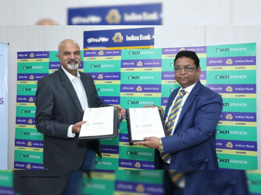 Altigreen partners with Indian Bank to provide retail finance solution