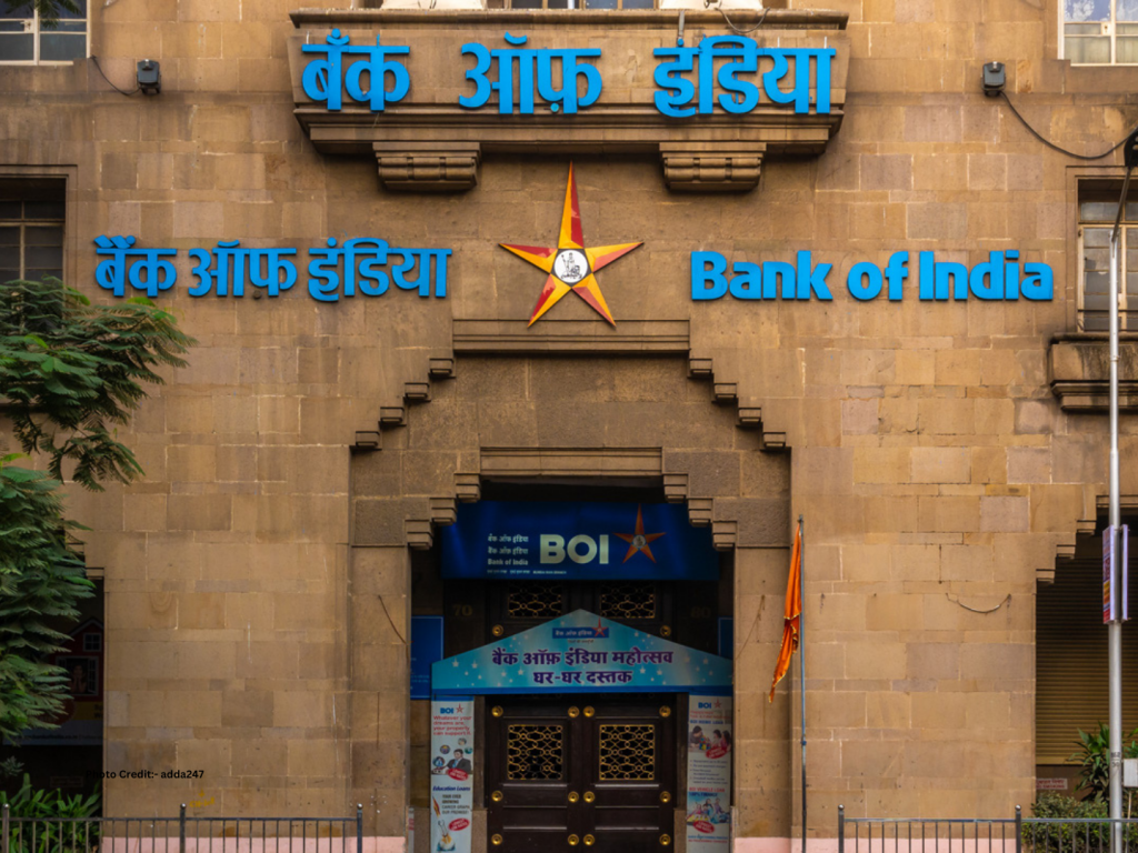 Bank of India trades 3% up on 3 fold rise in Q1 net