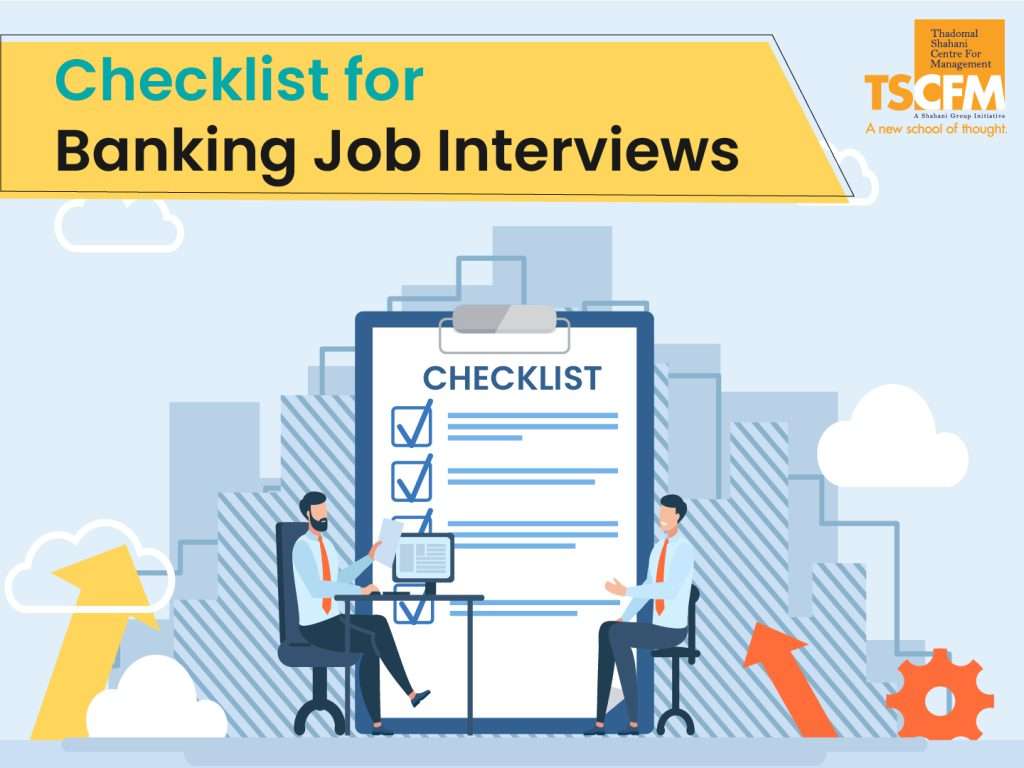 checklist for banking job interviews